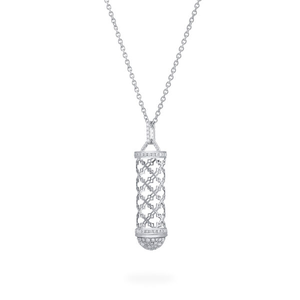 White Gold Message Pendant