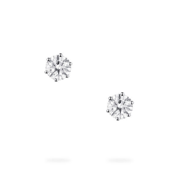 White Gold Diamond Stud Earrings