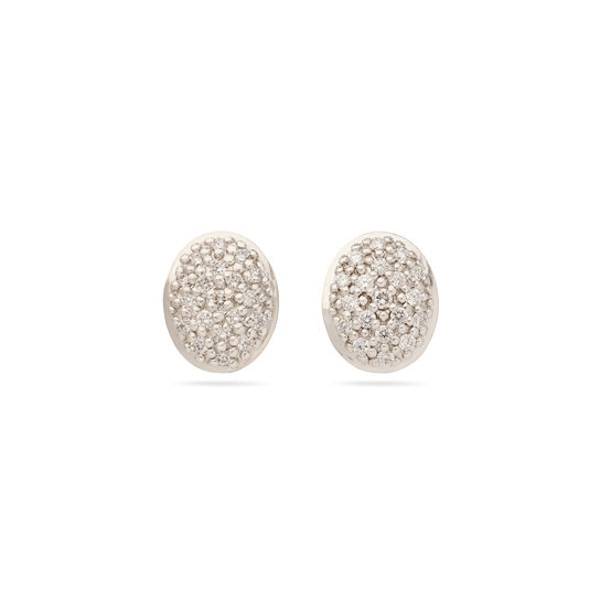 Marco Bicego Siviglia Small White and Yellow Gold Diamond Stud Earrings OB620 B1 YW Q6 image number 0