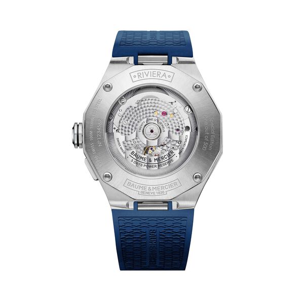 Riviera 43 mm Maréographe Baumatic automatique en acier inoxydable - Édition limitée