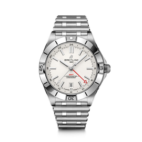 Chronomat 40 mm GMT automatique en acier inoxydable