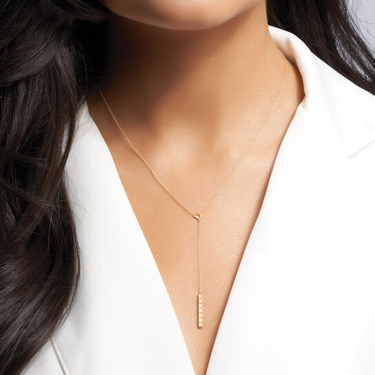 Collier or jaune pendentif pixel image number 1