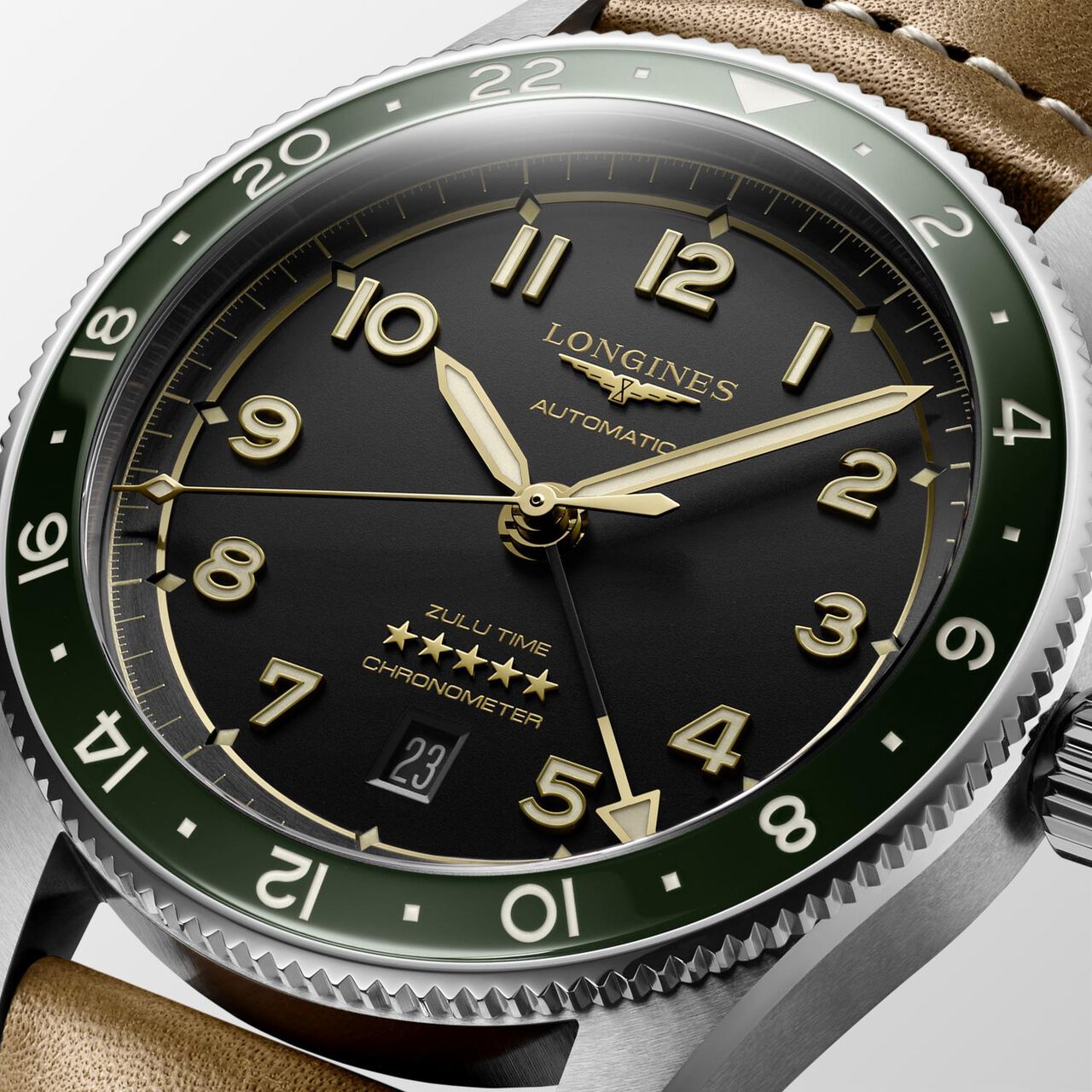 Longines Spirit Zulu Time Automatic GMT 42 mm Stainless Steel L3.812.4.63.2 Dial image number 3