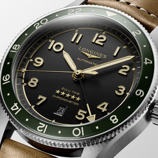 Longines Spirit Zulu Time Automatic GMT 42 mm Stainless Steel L3.812.4.63.2 Dial image number 3