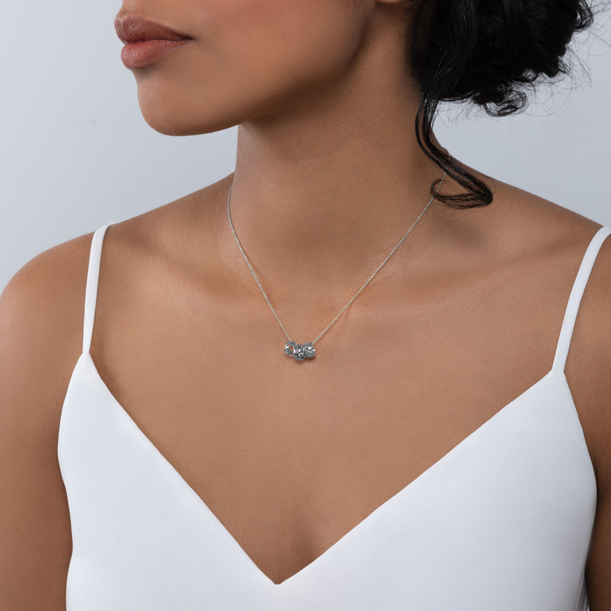 Three Ring Silver Necklace Birks Dare to Dream