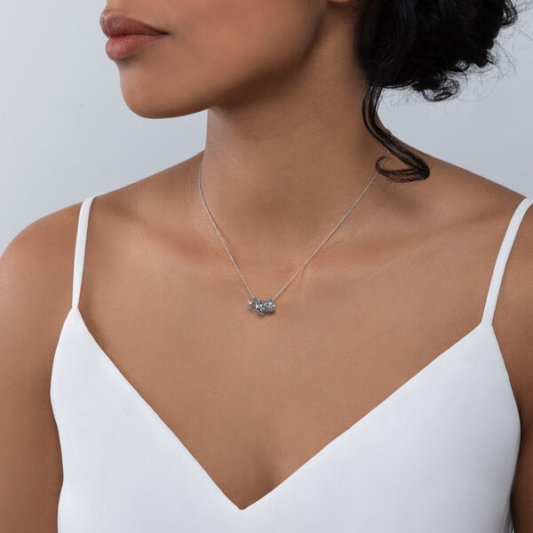 Pendentif trio de bagues argent