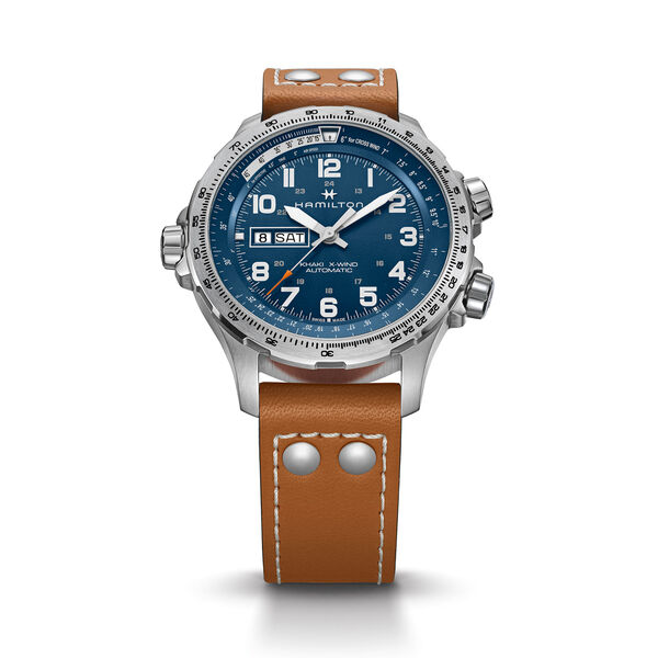 Khaki Aviation X-Wind 45 mm automatique en acier inoxydable