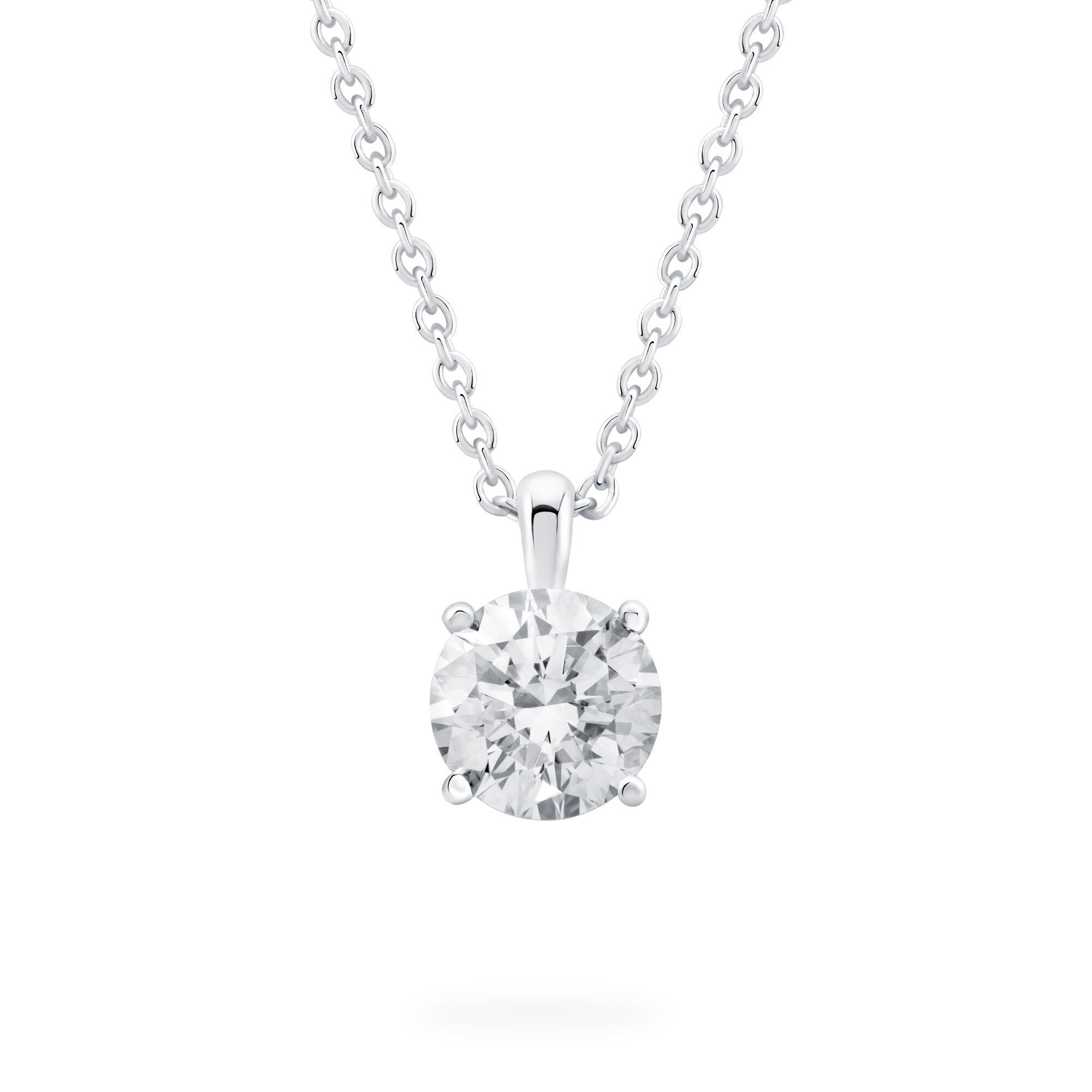 Necklace solitaire top diamond