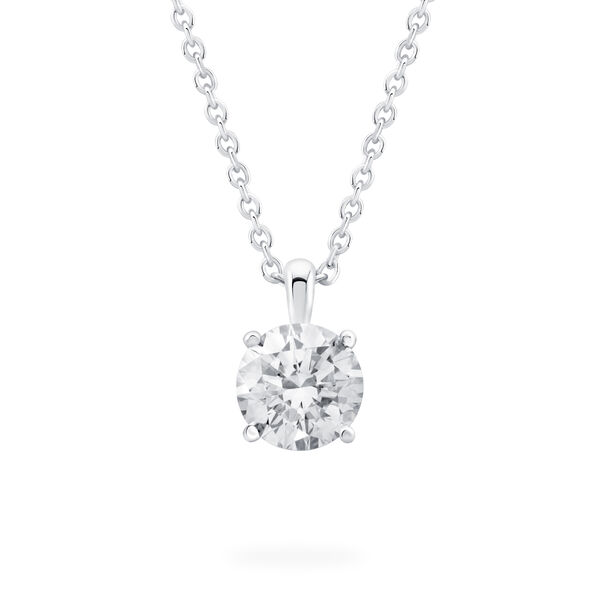 Round Solitaire Diamond Pendant