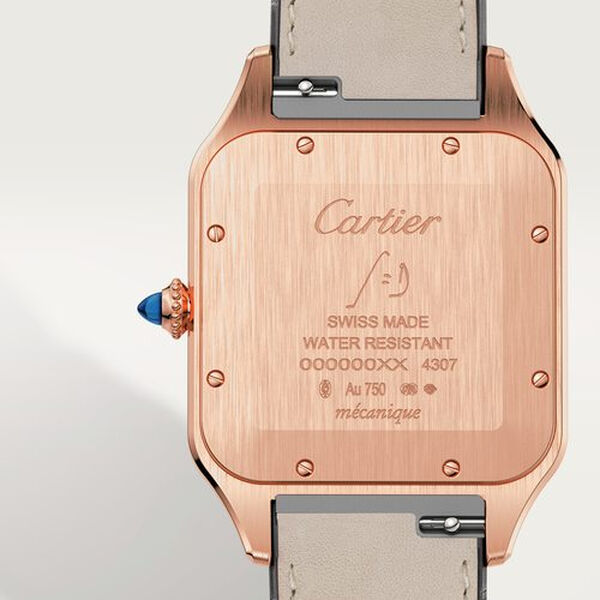 Santos-Dumont Extra Large Manual 47 mm X 34 mm Rose Gold
