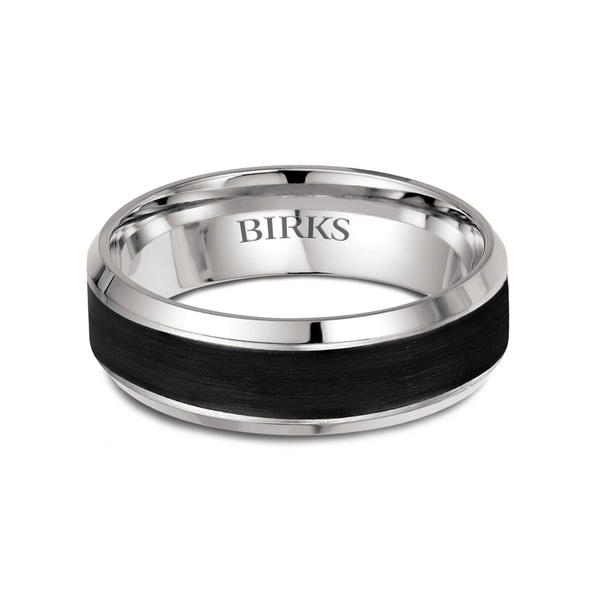 White gold and black wedding rings cheap