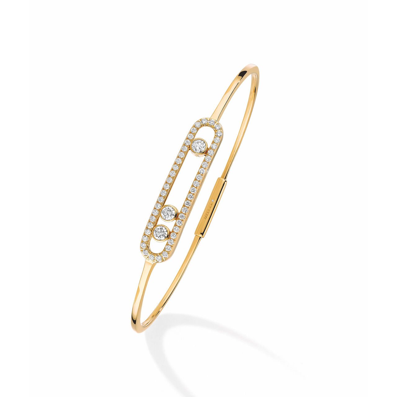 Messika Move Classic Yellow Gold and Diamond Pavé Bangle 5032-YG image number 0