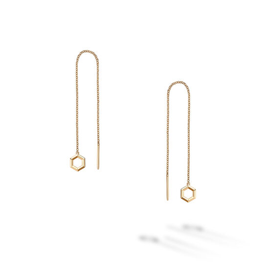 Bijoux Birks Bee Chic Yellow Gold Toggle Chain Earrings image number 0