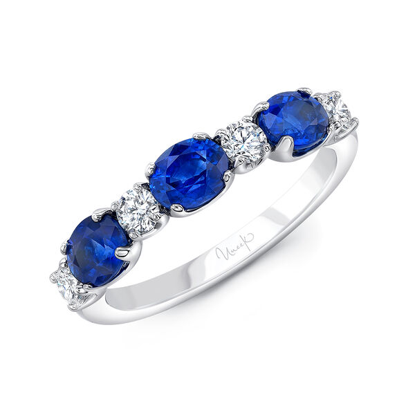 High Jewellery White Gold, Blue Sapphire and Diamond Ring