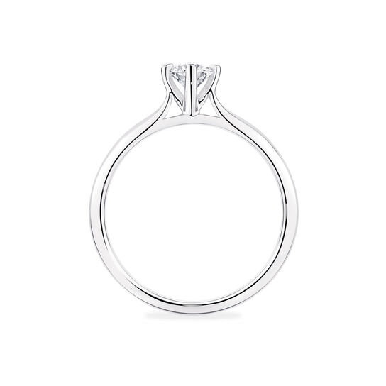 Round Solitaire Diamond Engagement Ring image number 3