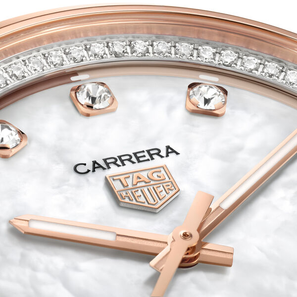 Carrera Automatic 36 mm Stainless Steel and Diamond