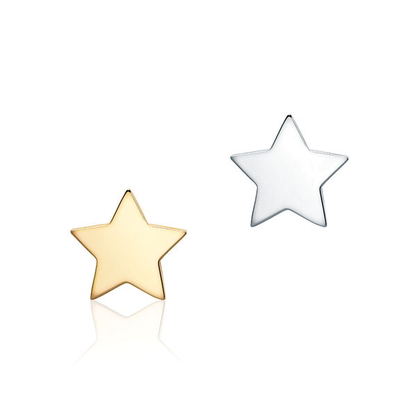 Boucle d'oreille unique sur clou étoile en argent pour enfants