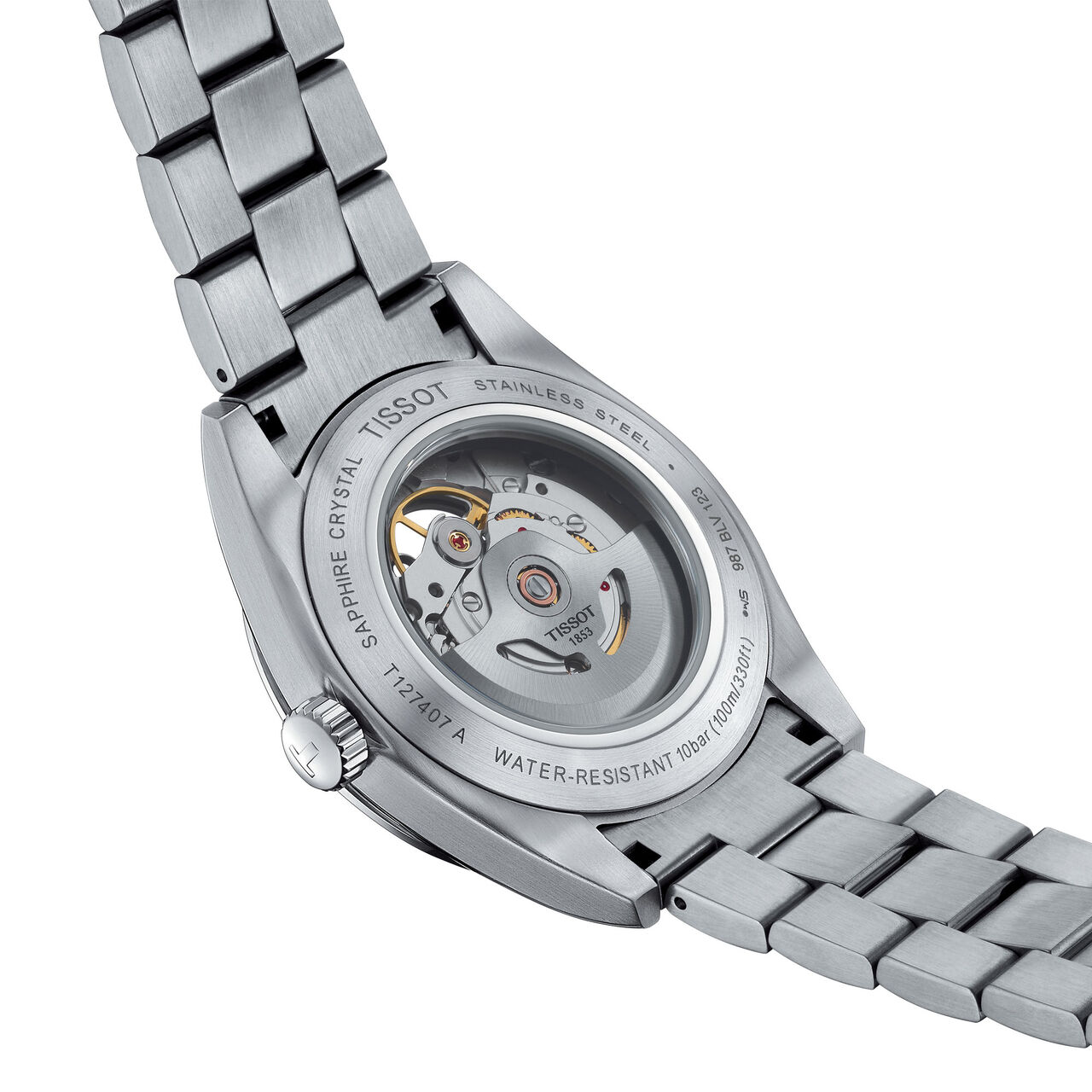 Tissot Gentleman Open Heart Automatic 40 mm Stainless Steel image number 3