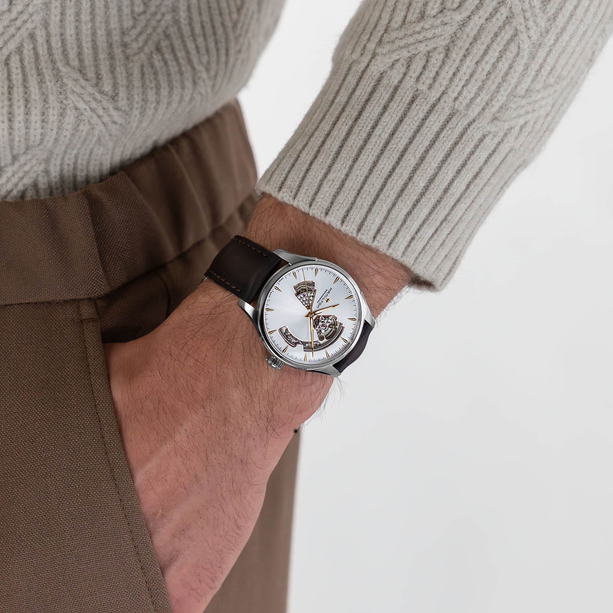 Jazzmaster Automatic Open Heart 40 mm Stainless Steel