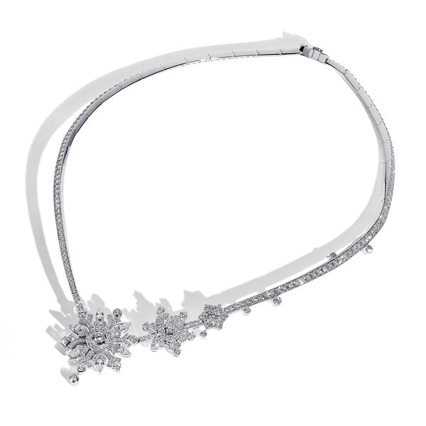 Collier flocon de neige gradué