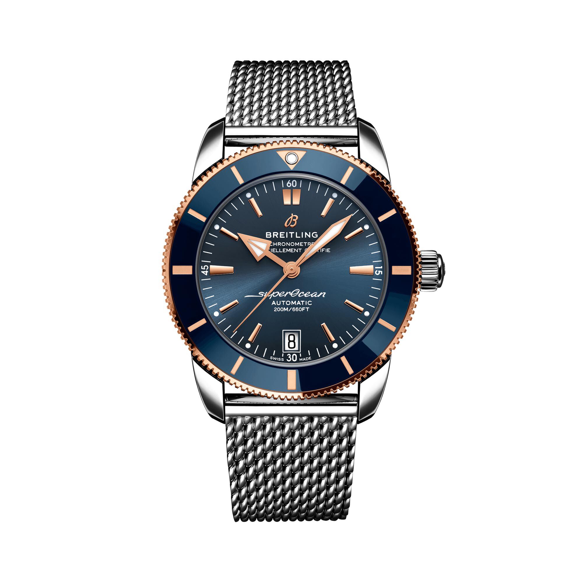 Superocean Heritage B20 Automatic 42 mm Stainless Steel and Red
