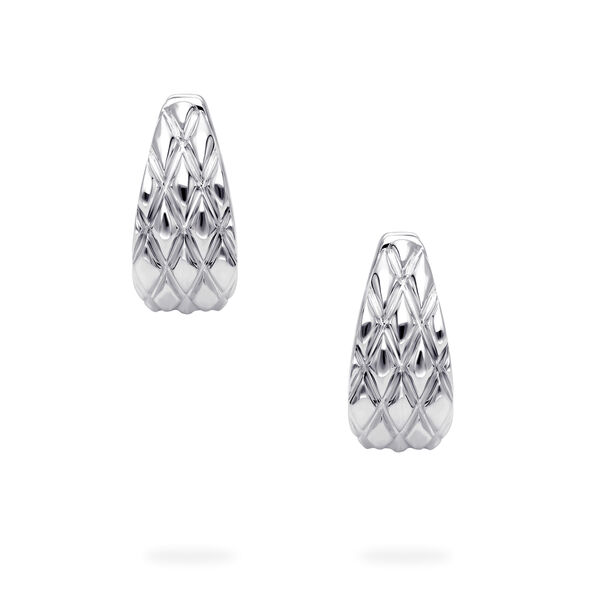 Silver Serpent Hoops, 20MM