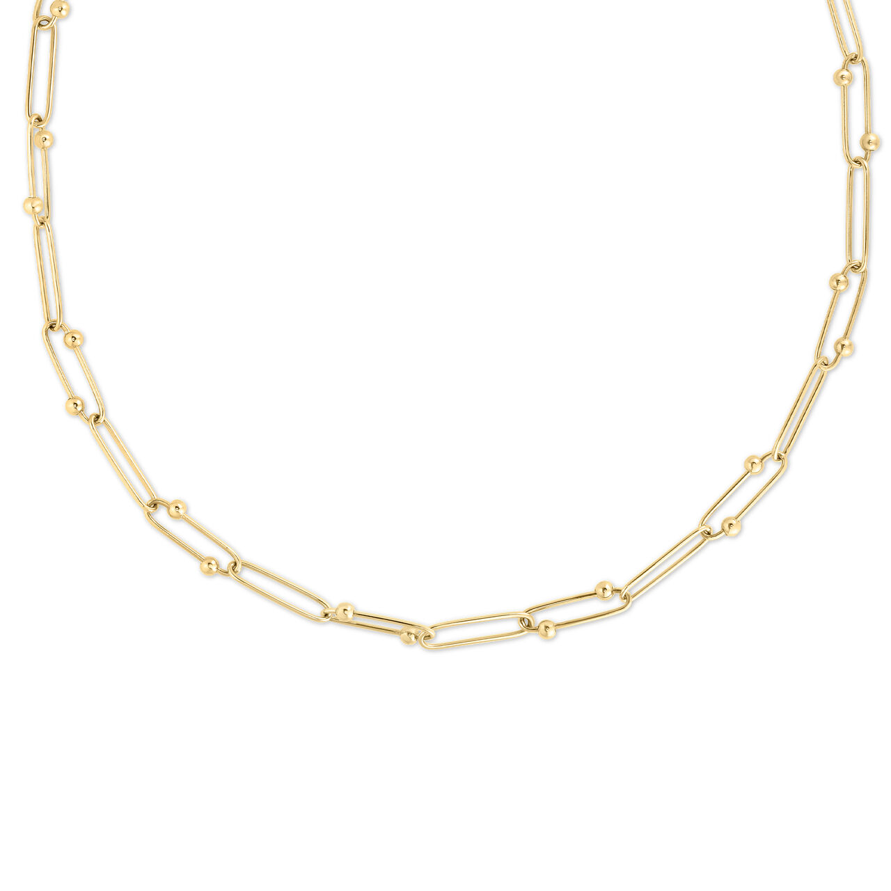 Roberto Coin Designer Gold Yellow Gold Paperclip Chain Necklace image number 0