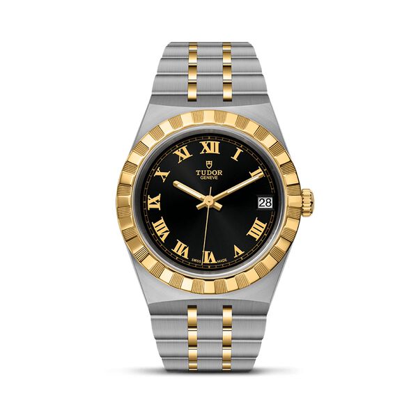 TUDOR Royal Automatic 34 mm Yellow Gold, Stainless Steel and Diamond