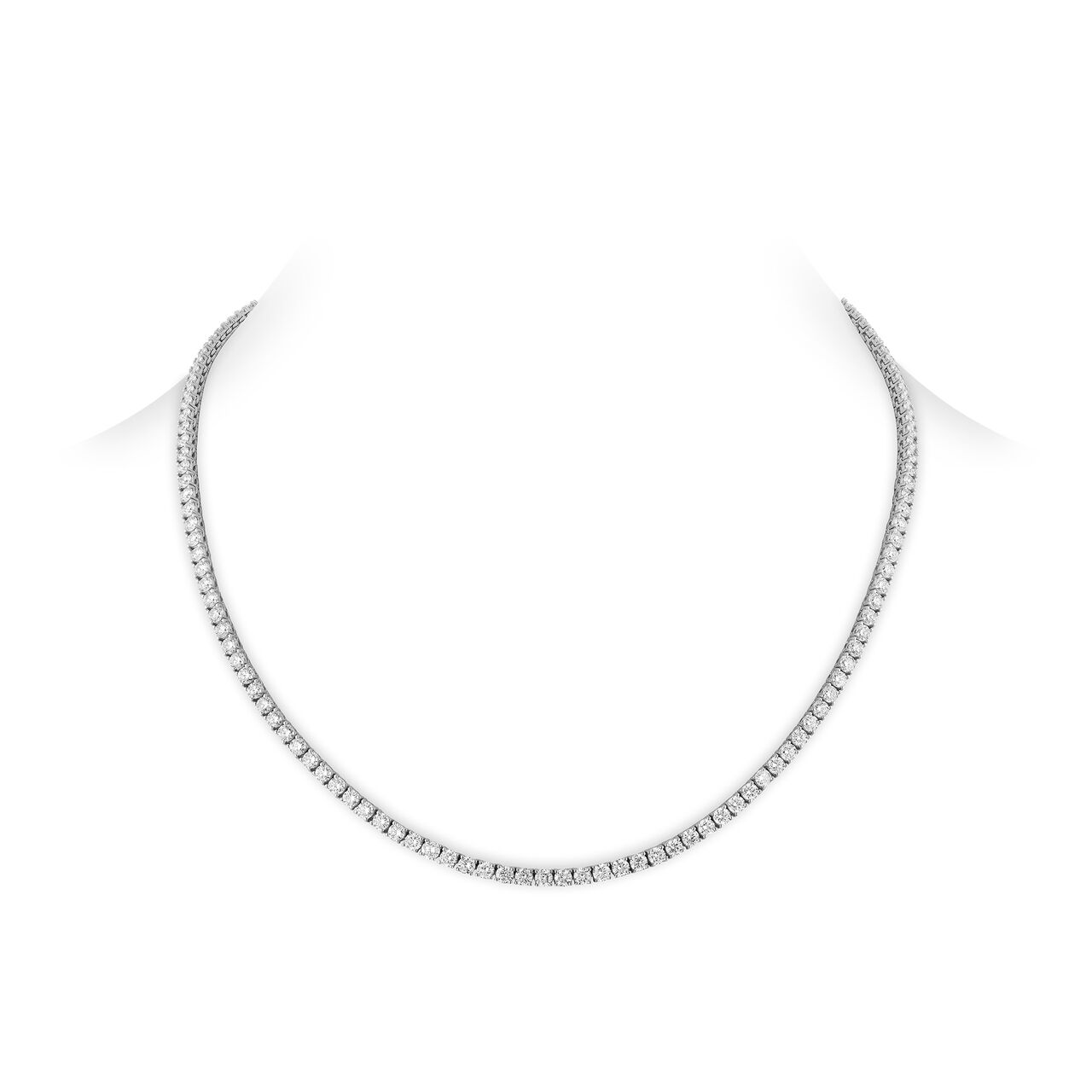 10.95 ct Diamond Riviera Necklace image number 0