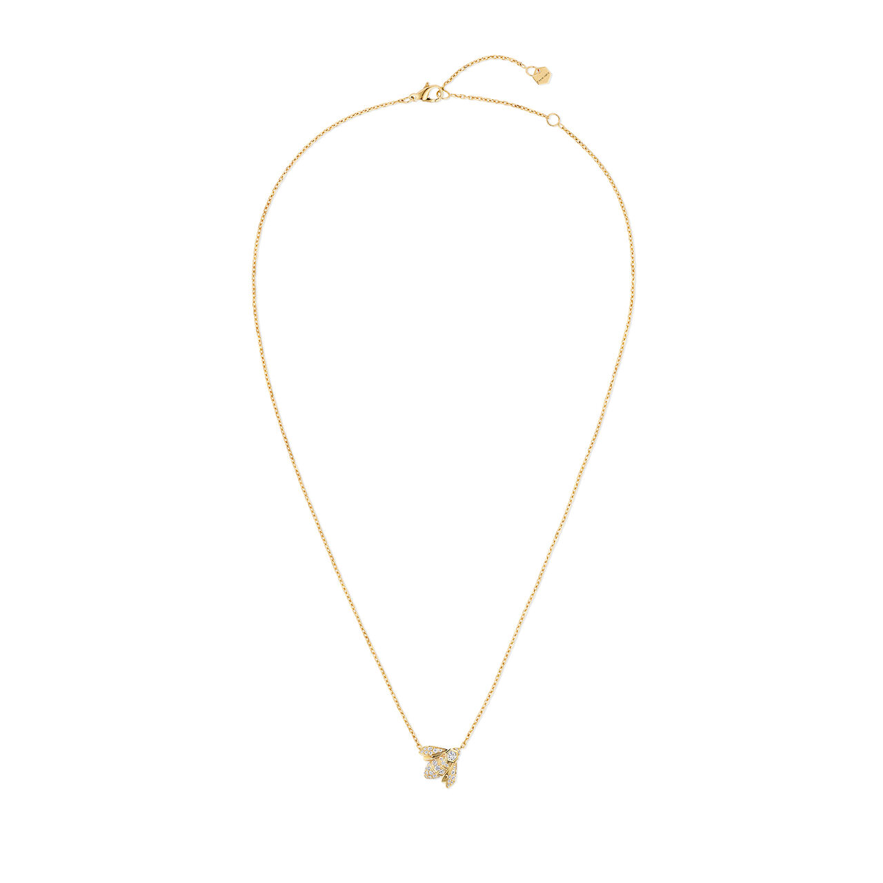 Chaumet Bee My Love Yellow Gold and Diamond Pavé Bee Pendant image number 1