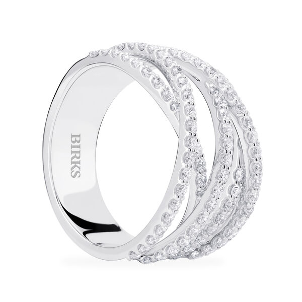 Medium Diamond White Gold Ring