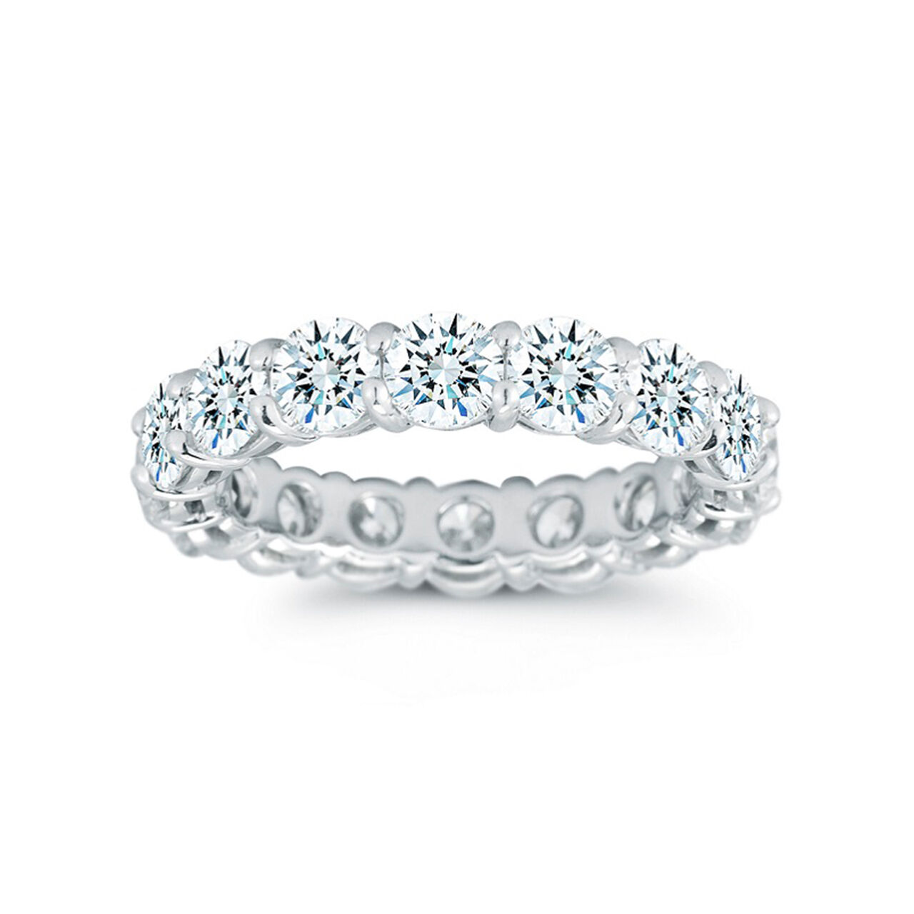 Bijoux Birks Platinum And 5.28Ct Diamond Eternity Wedding Band image number 0