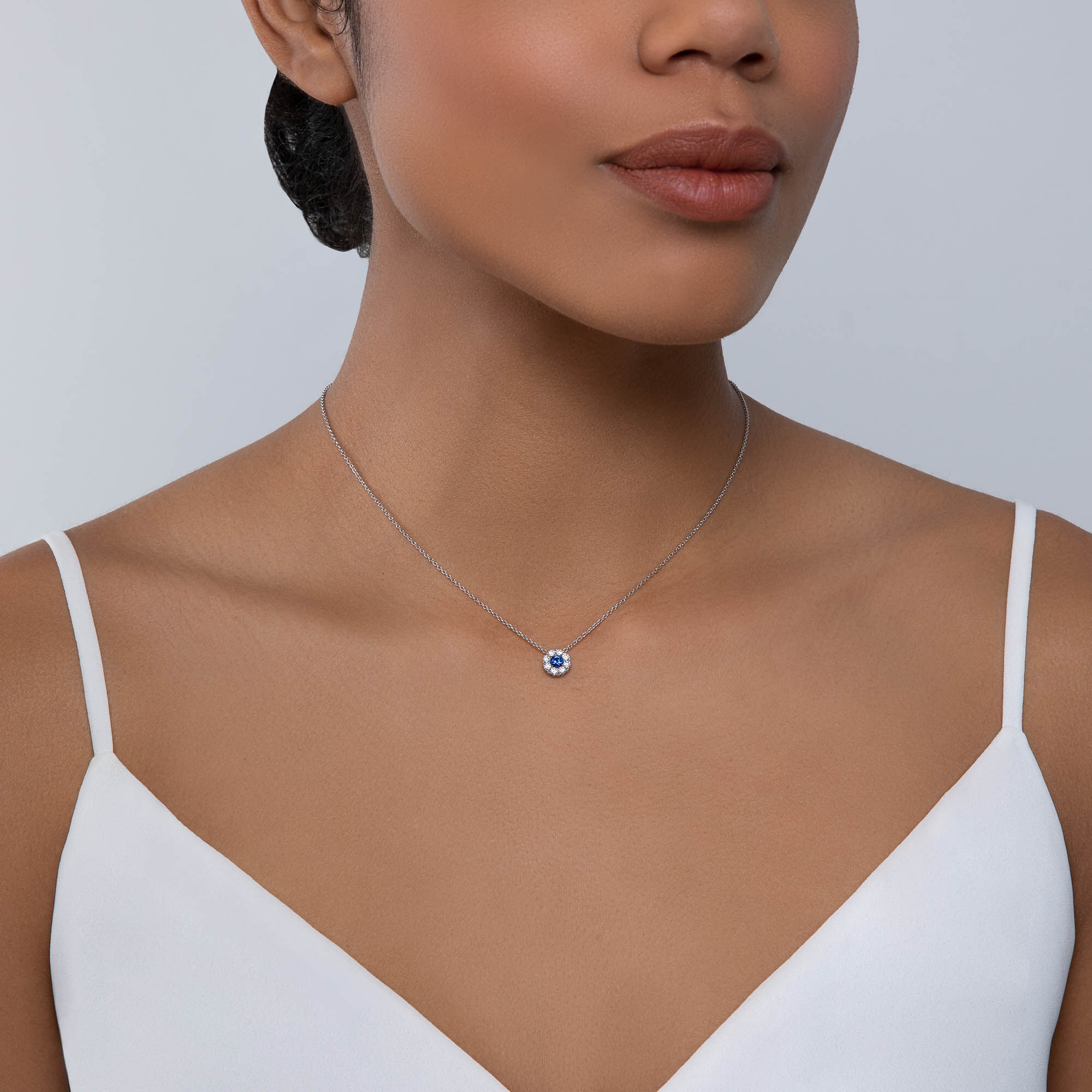 Sapphire outlet diamond set