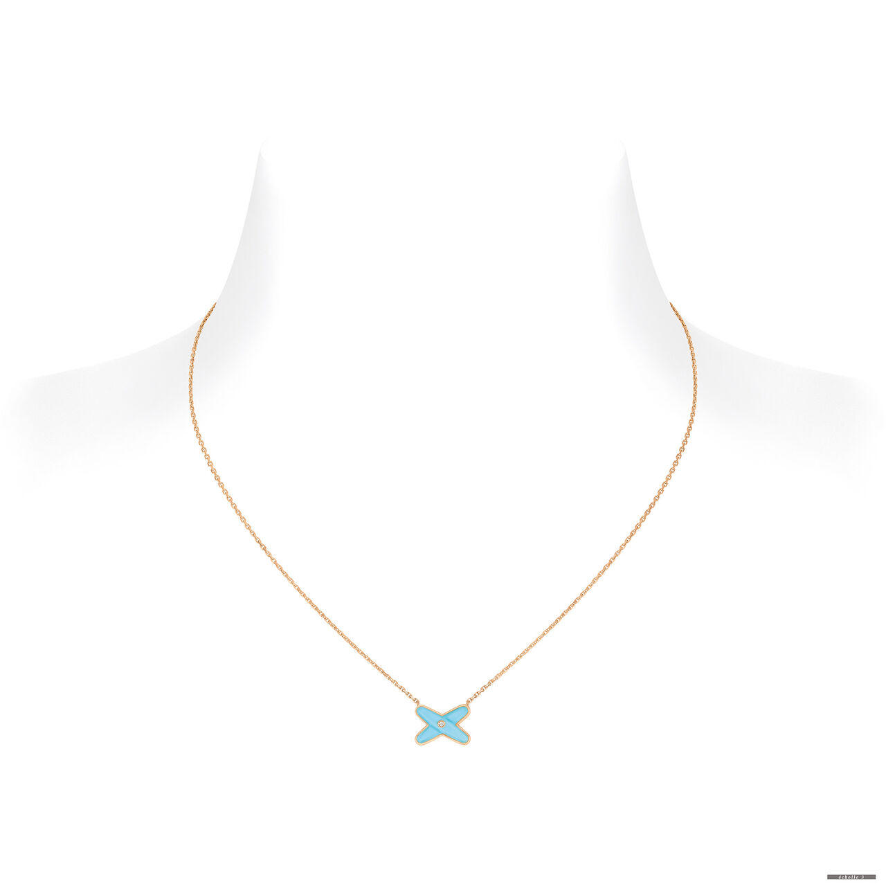 Chaumet Jeux De Liens Rose Gold Turquoise Pendant image number 0