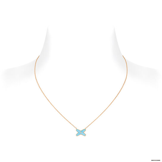 Chaumet Jeux De Liens Rose Gold Turquoise Pendant image number 0