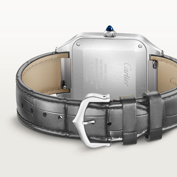 Santos-Dumont 47 X 34 mm automatique en or jaune et acier inoxydable, tr&egrave;s grand mod&egrave;le