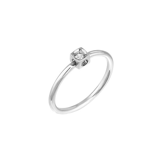 Dinh Van Paris Le Cube Diamant White Gold Diamonds Ring image number 0
