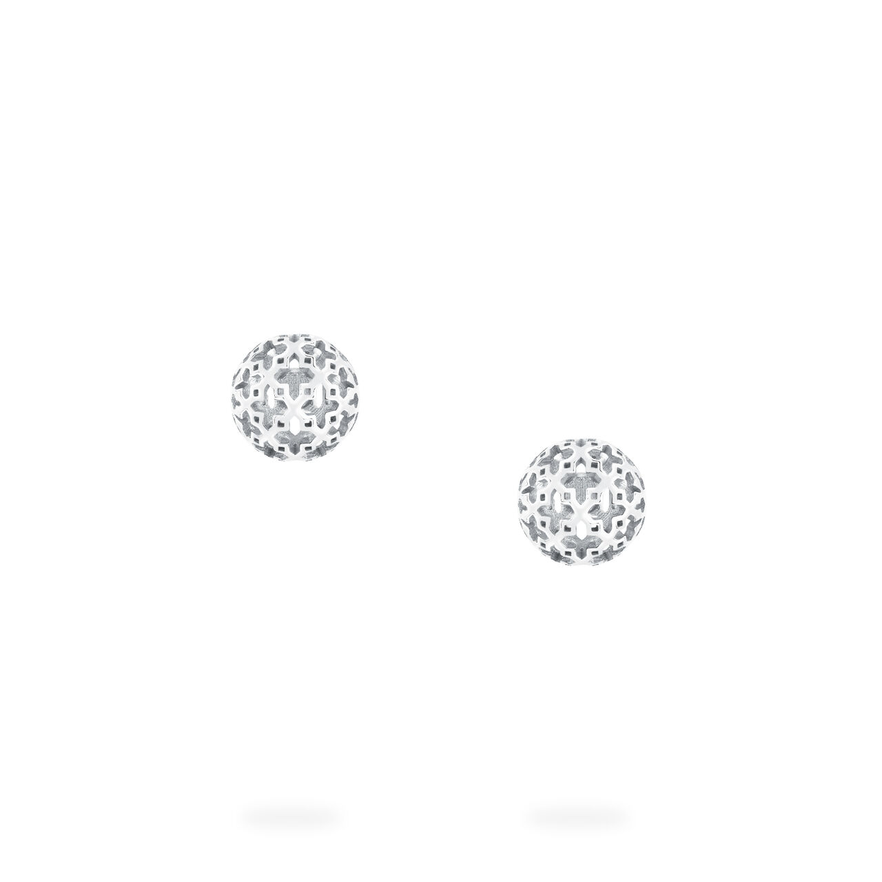 Birks Muse Mesh Ball Earring In Sterling Silver image number 1