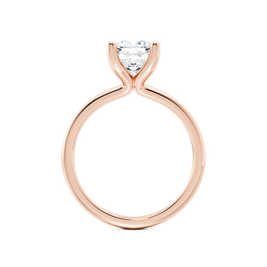 Birks Ros&eacute;e du Matin Cushion-Cut Solitaire Diamond Engagement Ring in Rose Gold image number 2