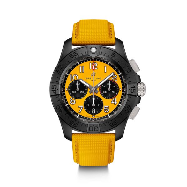 Avenger B01 Night Mission Automatic Chronograph 44 mm ADLC Titanium