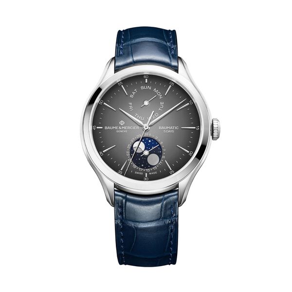 Clifton Baumatic Moonphase Day-Date Automatic Steel 42 mm