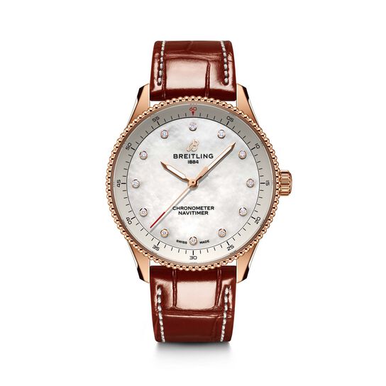 Breitling Navitimer Quartz 32 mm Red Gold and Diamond R77320E61A1P1 image number 0