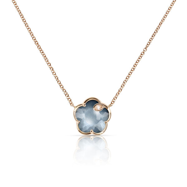Petit Joli Lunaire Small Rose Gold Lunar Night and Diamond Pendant