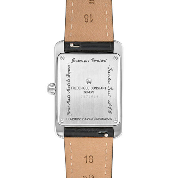 Classics Carree 36 X 25 mm petites secondes quartz en acier inoxydable