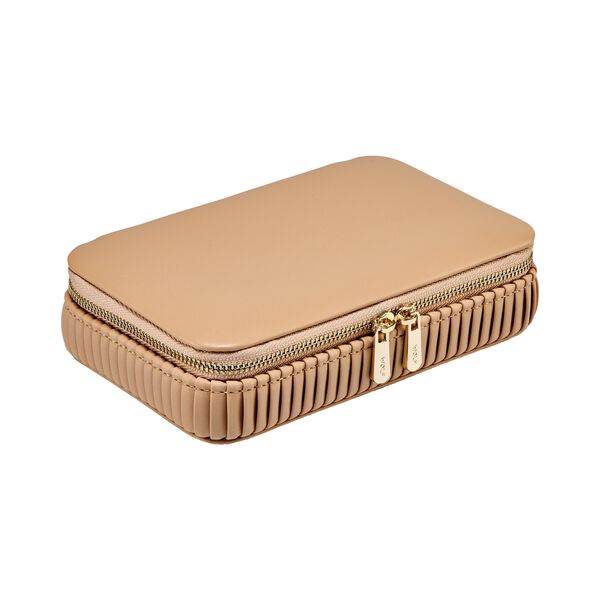 Bella Mocha Zip Jewellery Case