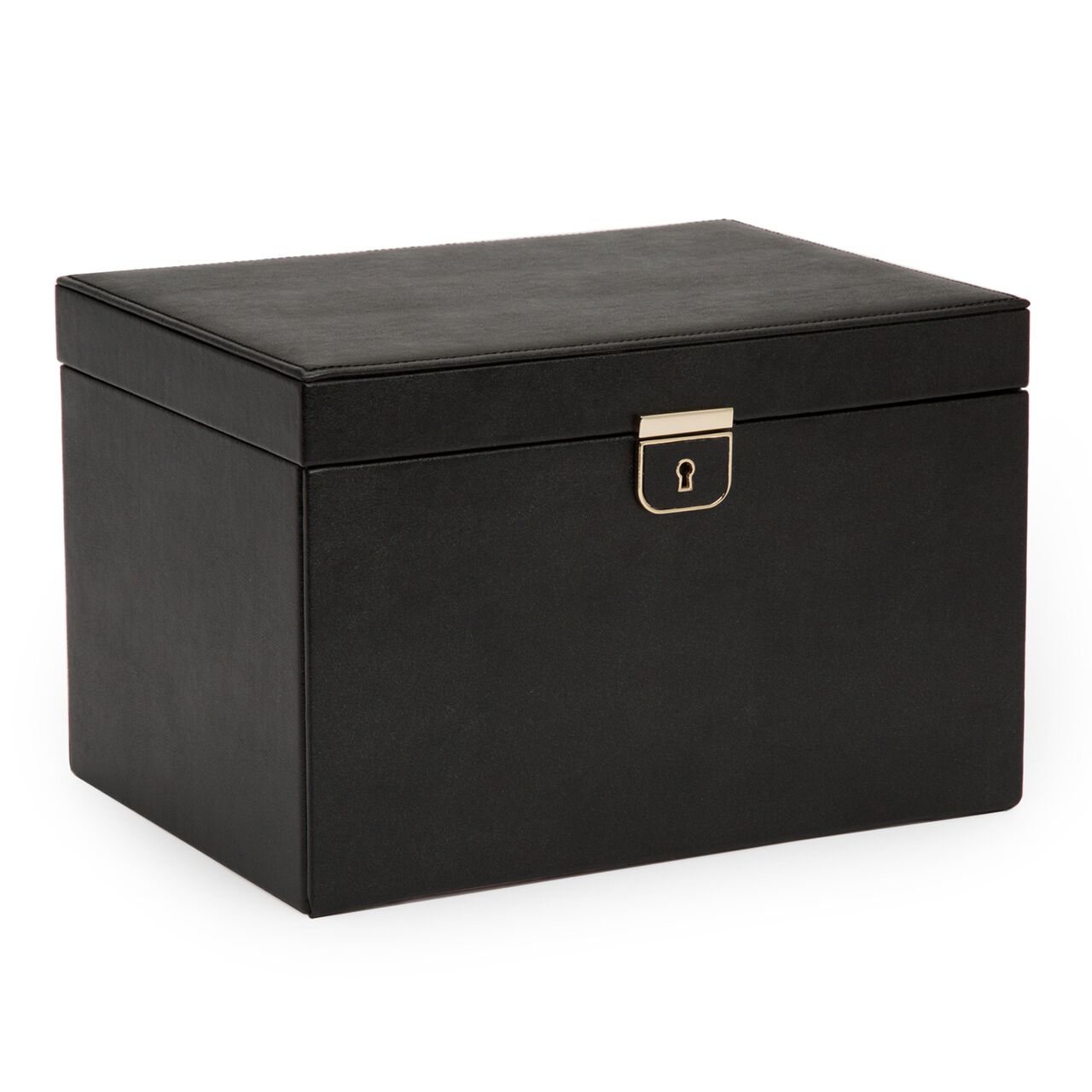 WOLF Palermo Black Large Jewellery Case Side image number 1