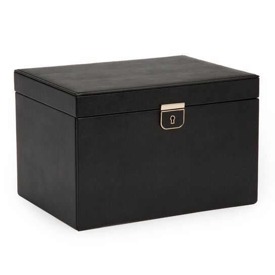 WOLF Palermo Black Large Jewellery Case Side image number 1