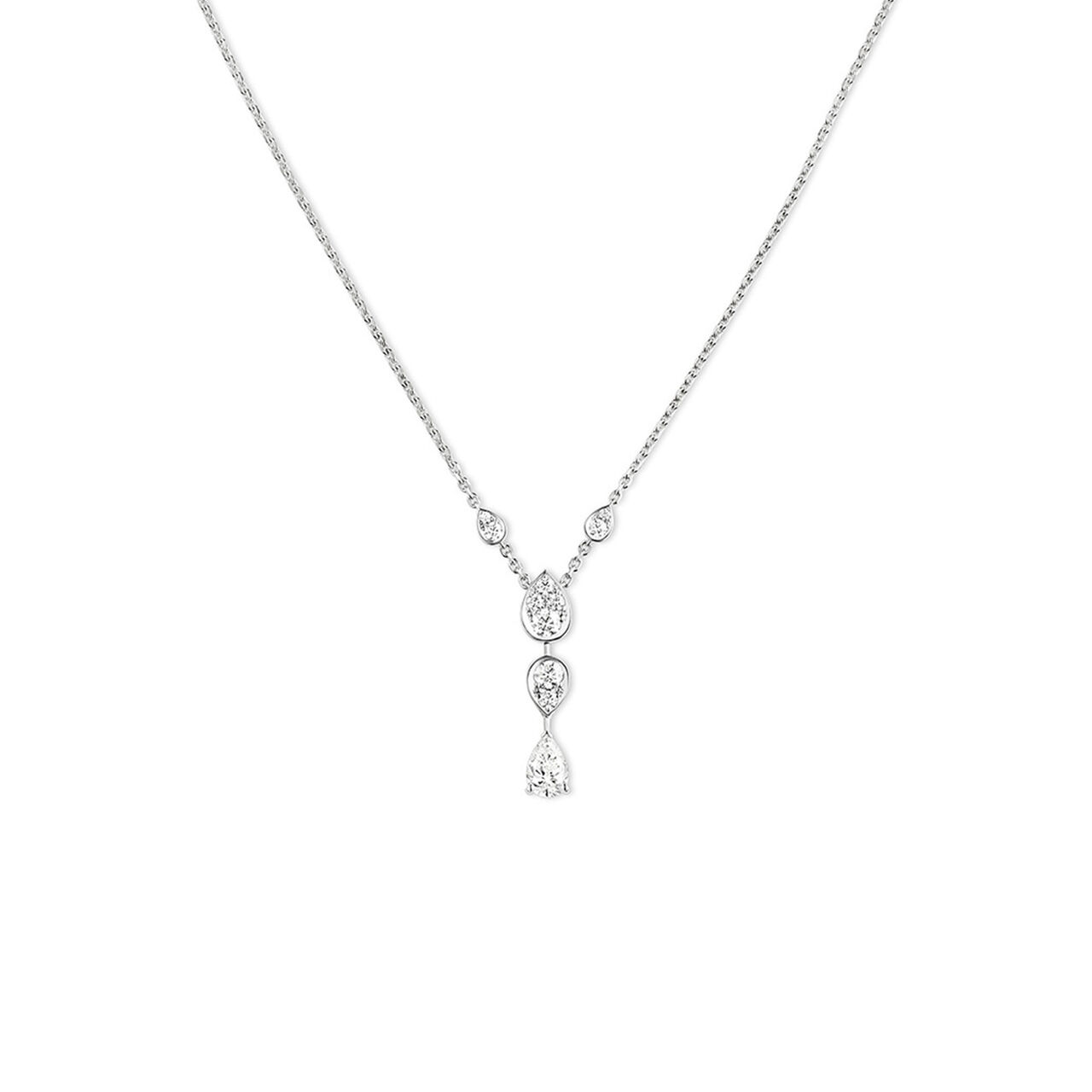 chaumet josephine ronde d aigrettes white gold diamond necklace 83855 front image number 0