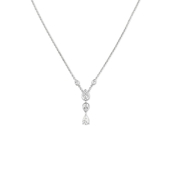 Joséphine Ronde D'Aigrettes White Gold and Diamond Necklace