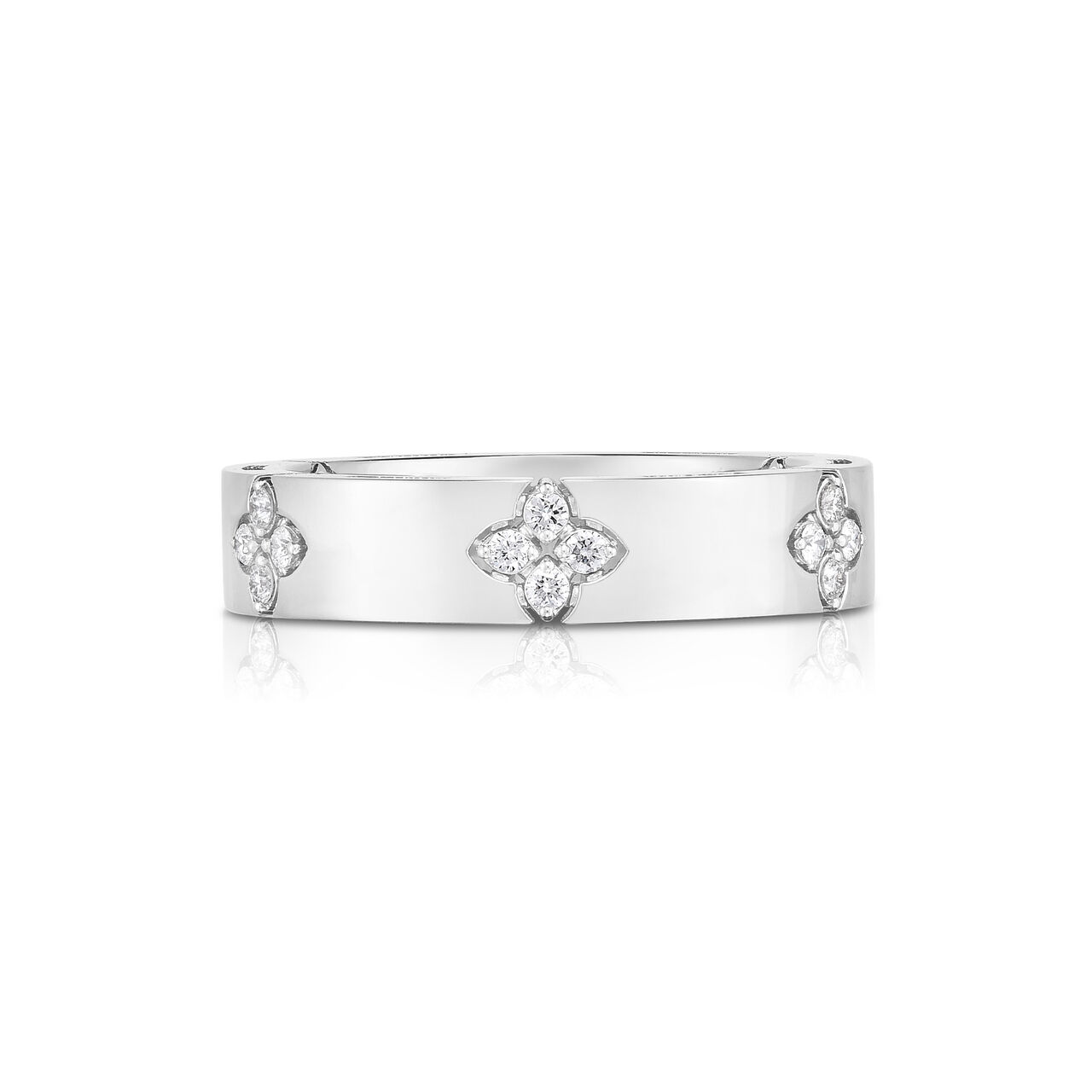 Love In Verona White Gold and Diamond Narrow Ring-6.5 image number 0